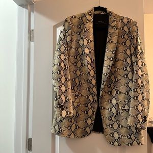 Zara Snakeskin Blazer